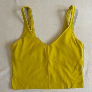 Lululemon yellow Athletica Align Top